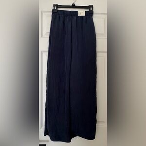 Abercrombie Navy Blue Wide-Leg Pants